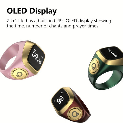 Smart Bluetooth Tasbih Ring For Muslims (Men and Women)-2025
