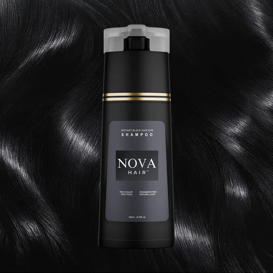 "NovaHair™ – Haarfärbe-Shampoo für lebendiges, gesundes Haar mit schnellen und langanhaltenden Ergebnissen"