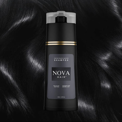 NovaHair™- Hair Dye Shampoo for Vibrant, Healthy Hair, Fast, Long-Lasting Results for Men and Women
