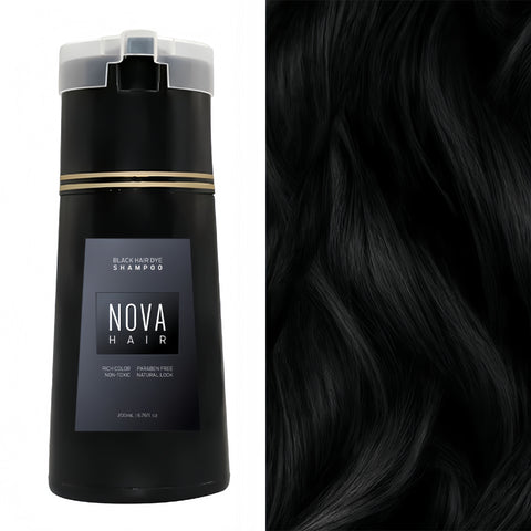 NovaHair™- Hair Dye Shampoo for Vibrant, Healthy Hair, Fast, Long-Lasting Results for Men and Women