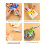 USB Mini Chargable Portable Plastic Bag Heat Sealers (2 in 1) With Built in Cutter Knife best for Food Perservation