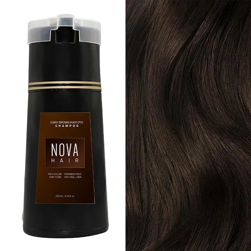 "NovaHair™ – Haarfärbe-Shampoo für lebendiges, gesundes Haar mit schnellen und langanhaltenden Ergebnissen"