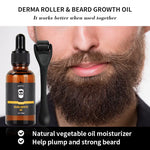 Beard Growth Oil with Microneedle Roller