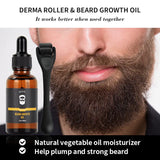 Beard Growth Oil with Microneedle Roller