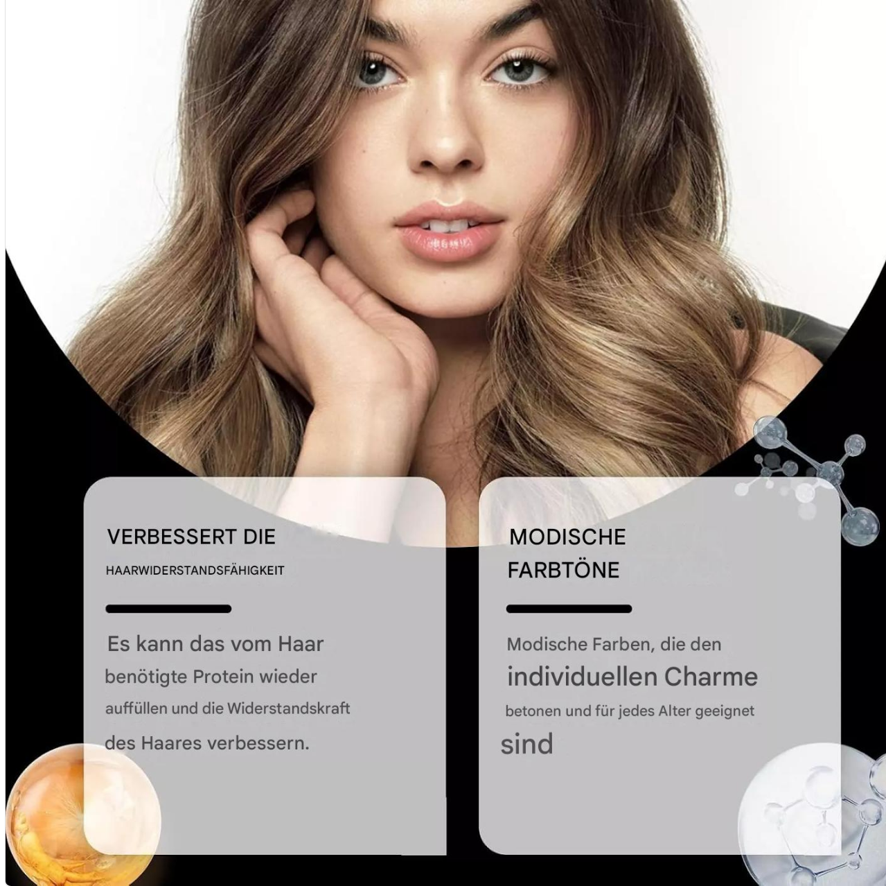 "NovaHair™ – Haarfärbe-Shampoo für lebendiges, gesundes Haar mit schnellen und langanhaltenden Ergebnissen"