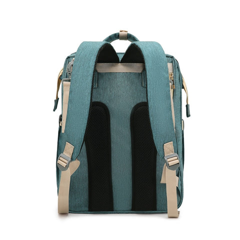 Designer-Windel-Rucksack für Babys, wasserdicht, mit integriertem Baby-Reisebett