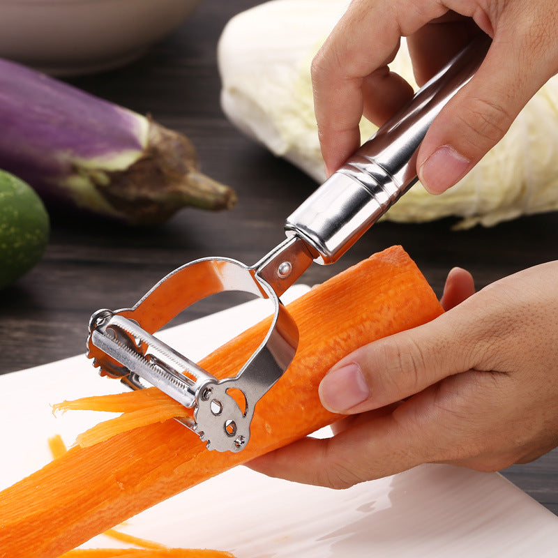 Vegetable 2-in-1 Stainless Steel Julienne Peeler