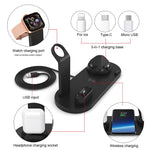 FDGAO 4 in 1 Wireless Charging Stand For Apple Watch 6 5 4 3 iPhone 12 11 X XS XR 8 Airpods Pro 10W Qi Fast Charger Dock Station