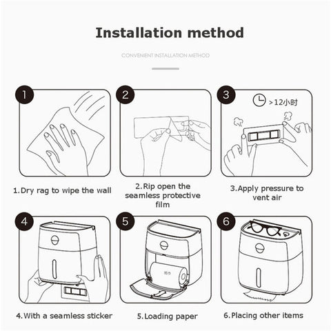 Mehrzweck-Toilettenpapierhalter, wasserdicht 