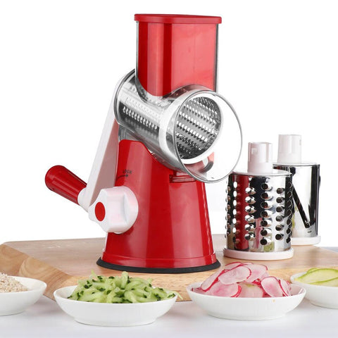 New Vegetables and Fruits Rotary Slicer,Cheese Grater & Nuts- Grinder