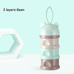 3 & 4 layers Cute Bear Shape Portable Baby & Toddler Food Storage Box