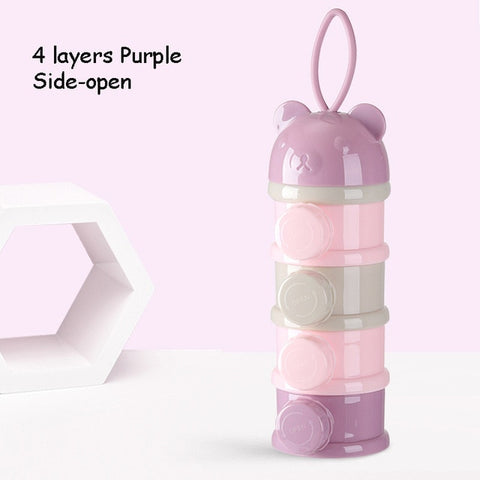 3 & 4 layers Cute Bear Shape Portable Baby & Toddler Food Storage Box