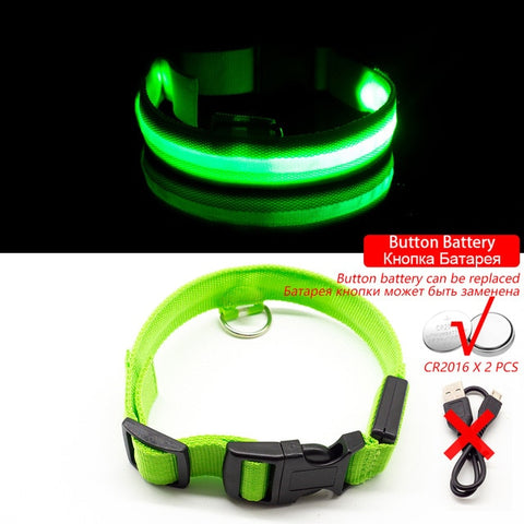 USB Charging Led Dog Collar Anti-Lost & Avoid Car Accidents