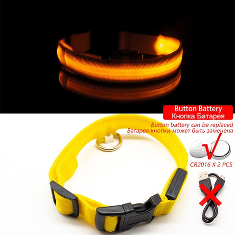 USB Charging Led Dog Collar Anti-Lost & Avoid Car Accidents